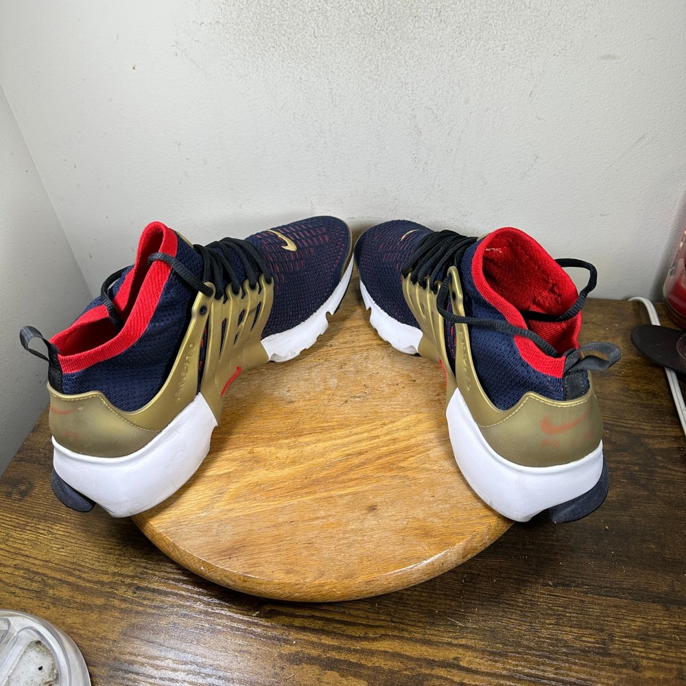 Nike Air Presto Ultra Flyknit USA Olympic Navy Gold Red 835570-406 Mens 13 - Picture 3 of 7